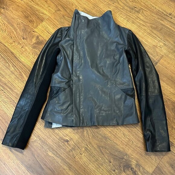 Vince Leather moto Jacket - Picture 6 of 11